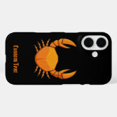 Oranje krab Case-Mate iPhone case (Achterkant (horizontaal))