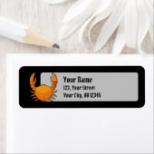 Oranje krab etiket (Insitu)