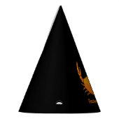 Oranje krab feesthoedjes (Links)