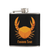 Oranje Krab Heupfles (Voorkant)