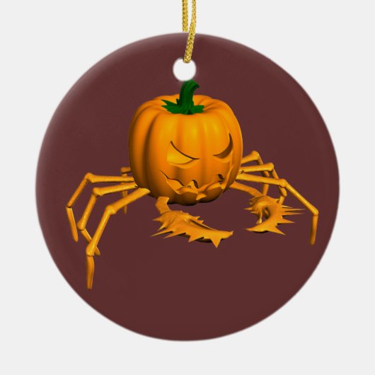 Oranje krab keramisch ornament (Voorkant)