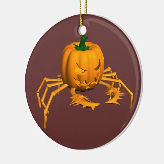 Oranje krab keramisch ornament (Links)