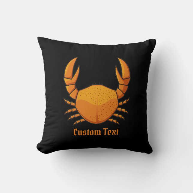 Oranje krab kussen (Voorkant)