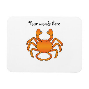 Oranje krab magneet