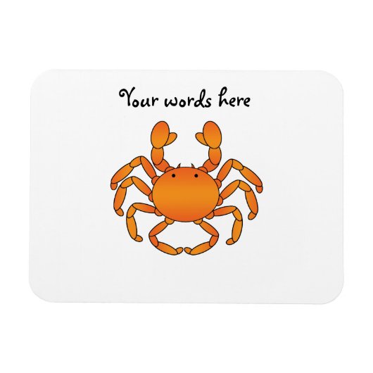 Oranje krab magneet (Horizontaal)