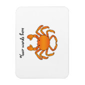 Oranje krab magneet (Verticaal)