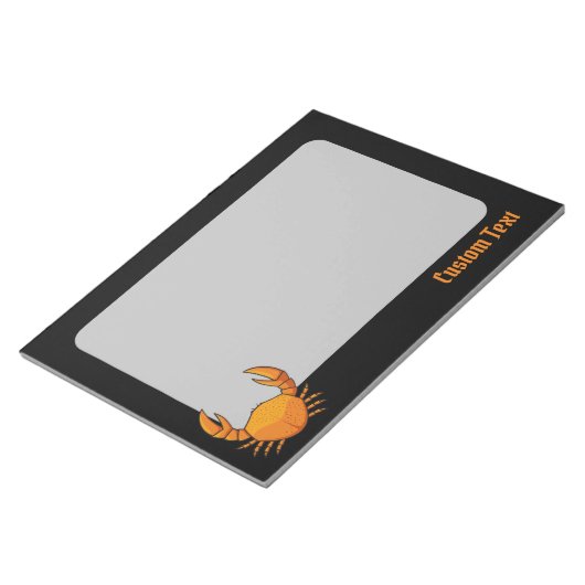 Oranje krab notitieblok (Schuin)