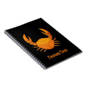 Oranje krab notitieboek (Rechterzijde)