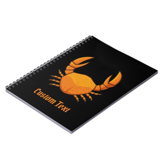 Oranje krab notitieboek (Linkerzijde)
