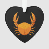 Oranje krab ornament (voorkant)