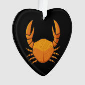 Oranje krab ornament (voorkant)