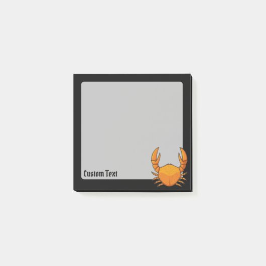 Oranje krab post-it® notes (Voorkant)