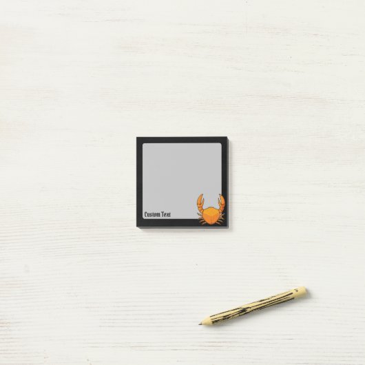 Oranje krab post-it® notes (Op bureau)