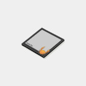 Oranje krab post-it® notes (Schuin)