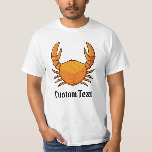 Oranje krab t-shirt (Voorkant)