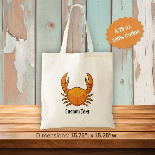 Oranje Krab Tote Bag