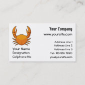 Oranje krab visitekaartje (Voorkant)
