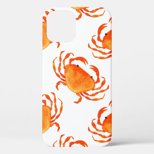 Oranje krabben naadloos Case-Mate iPhone case (Achterkant)