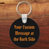 Oranje krabbenSleutelhanger Sleutelhanger (Achterkant)