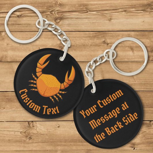 Oranje krabbenSleutelhanger Sleutelhanger