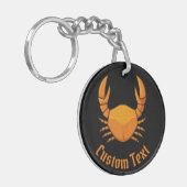 Oranje krabbenSleutelhanger Sleutelhanger (Voorkant Links)