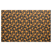 Oranje krabpatroon stof (Fat Quarter)