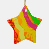 oranje krachtig keramisch ornament (Rechts)