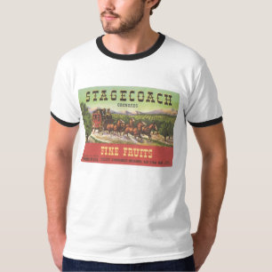 Oranje Krat Art STAGECOACH Fine Fruits Oregon T-shirt