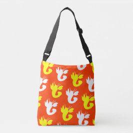 Oranje kreeft liefde 4loretta crossbody tas