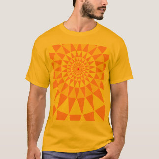  oranje kreuken t-shirt