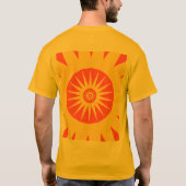  oranje kreuken t-shirt (Achterkant)