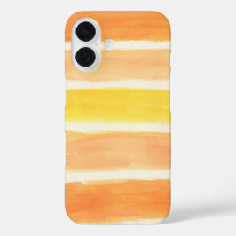 Oranje kreukstrips iPhone 16 hoesje