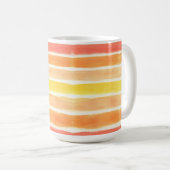 Oranje kreukstrips koffiemok (Voorkant rechts)