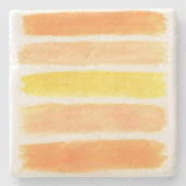 Oranje kreukstrips stenen onderzetter (Voorkant)