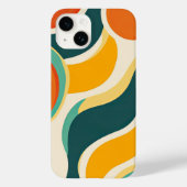 Oranje kringen en kleurstromen Case-Mate iPhone case (Achterkant)