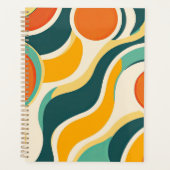 Oranje kringen en kleurstromen planner (Voorkant)