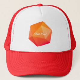 Oranje Kristal Stijlvolle Uitzicht Fantastische-ca Trucker Pet