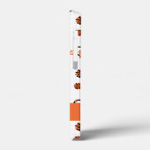 Oranje kronkelharten, pom Poms, Megafone Pattern Case-Mate iPhone Case (Achterkant / Links)