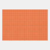 Oranje kronkelharten, pom Poms, Megafone Pattern Inpakpapier Vel (Voorkant 2)