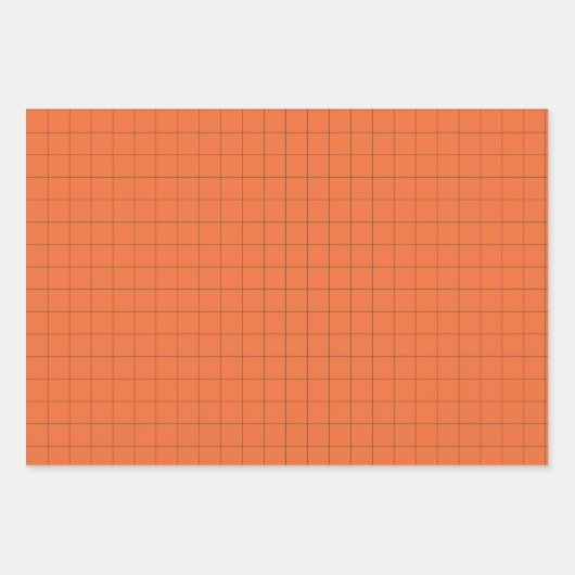 Oranje kronkelharten, pom Poms, Megafone Pattern Inpakpapier Vel (Voorkant 2)