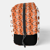 Oranje kronkelharten, pom Poms, Megafone Pattern Toilettasje (Rechts)