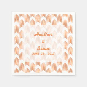 Oranje kruidenpapier Napkins Servet