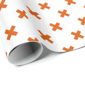 Oranje kruisstiften op wit cadeaupapier (Rol Hoek)