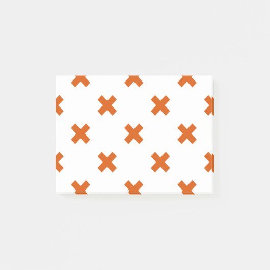 Oranje kruisstiften op wit post-it® notes (Voorkant)