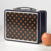 Oranje kruisstiften op zwart (In situ)