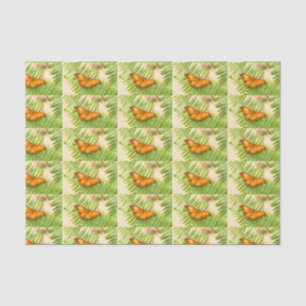 Oranje kruisvlieger tissuepapier