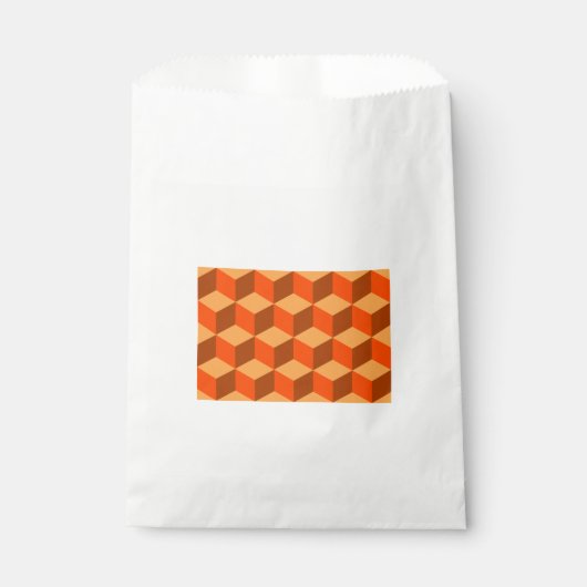 Oranje kubussen bedankzakje (Voorkant)