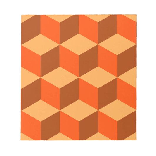 Oranje kubussen notitieblok (Voorkant)