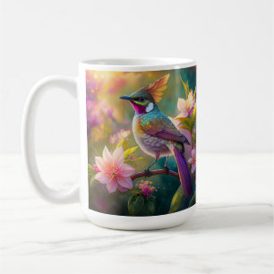 Oranje Kuif Regenboog Ekster Fantasie Vogel Koffiemok
