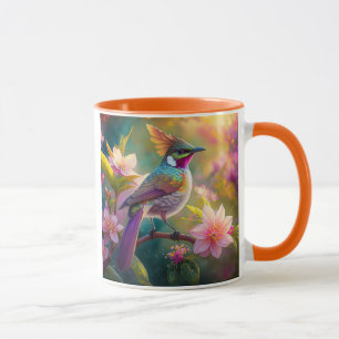 Oranje Kuif Regenboog Ekster Fantasie Vogel Mok